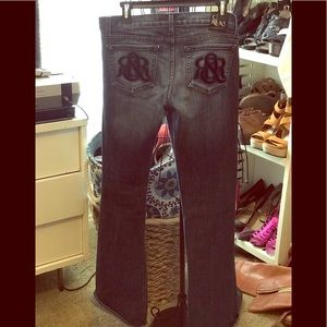 Dark wash rock & republic flare jeans size 29